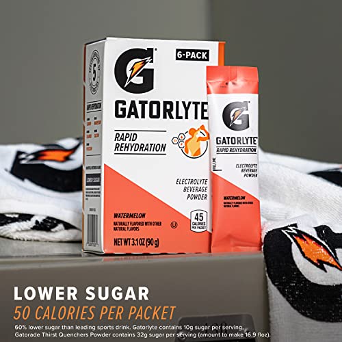 Gatorlyte Powder, Orange, Makes 20 Fl Oz (Pack of 48)