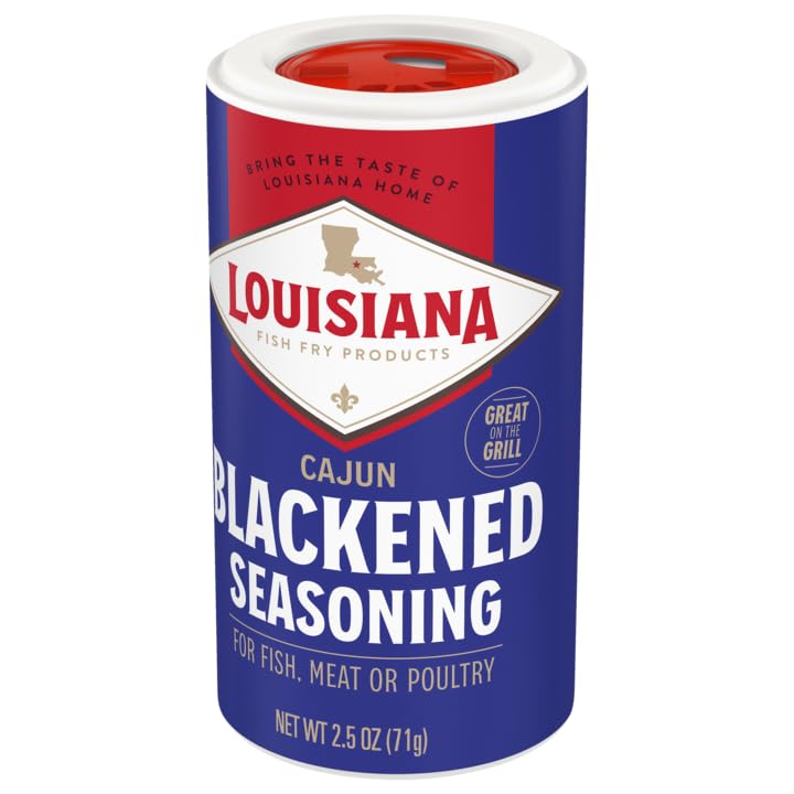 Louisiana Fish Fry Cajun Blackened Seasoning, 2.5 Ounce - 3 Per Case.