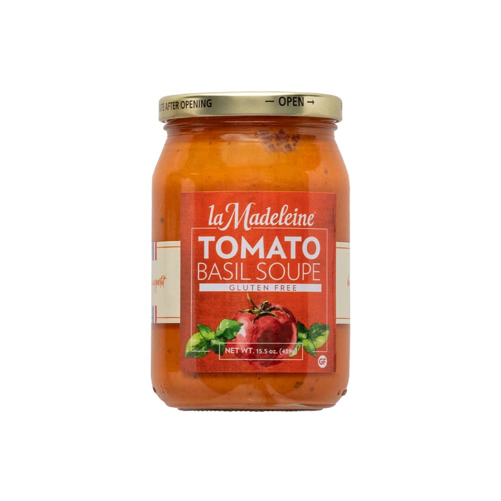 La Madeleine Tomato Basil Soup 15.5oz Glass Jar (Pack of 2) (Original)