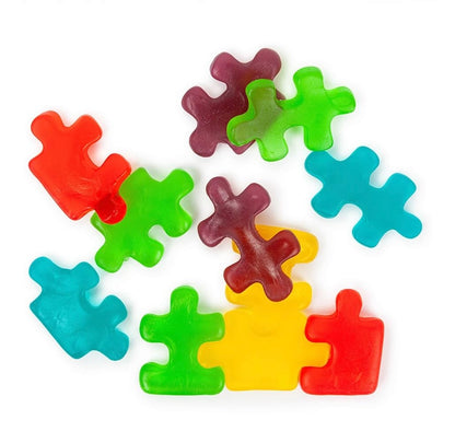 Bayside Candy Gummy Puzzle Pieces Candy - Fun Shaped Candy Chewy Gummies - Chewy Fruity Treats (11LBS)