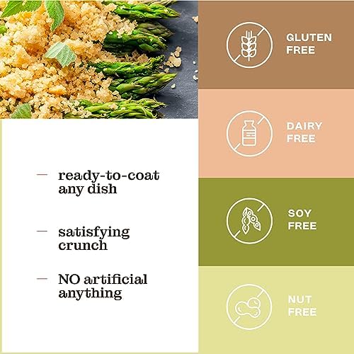 Katz Gluten Free Bread Crumbs Plain Unseasoned. Crispy Flavorful Coating. Perfect For Baking & Cooking. Kosher, Dairy Free, Soy Free, Nut Free. 12 Oz (Pack Of 6)