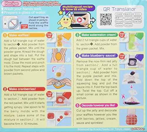 Kracie Popin' Cookin' Diy Candy For Kids, Waffle Kit, 1.2 Ounce