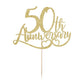 Glitter Happy 50Th Anniversary Cake Toppers,50 Wedding Anniversary Party Decoration,Wedding & Company Anniversary Party Decorati