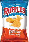 Ruffles Cheddar And Sour Cream Potato Chips, 8.5Oz (Pack Of 3)