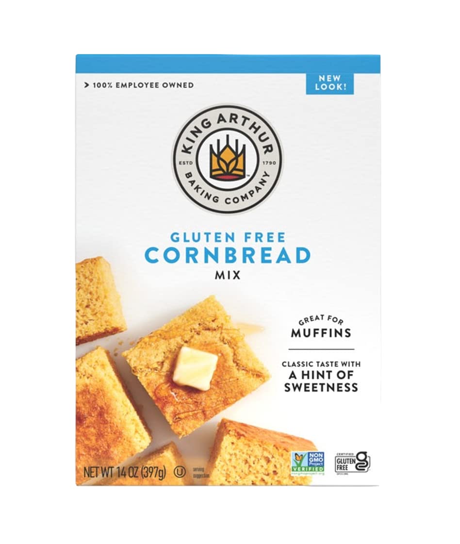 King Arthur Gluten Free Cornbread And Muffin Mix, 14 Ounces (Pack Of 6)