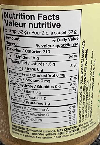 Kirkland Signature Creamy Almond Butter, 27 Ounce