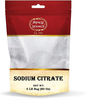Spicy World Sodium Citrate Powder - Food Grade, Non-GMO, 80 Ounce Bag