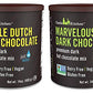 Castle Kitchen Natural Hot Chocolate Mix Variety Pack - Dairy-Free, Vegan Complete Mixes - Just Add Water - Pack of 2 (Double Du