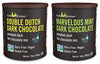 Castle Kitchen Natural Hot Chocolate Mix Variety Pack - Dairy-Free, Vegan Complete Mixes - Just Add Water - Pack of 2 (Double Du