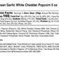 Ren  Es Parmesan Garlic White Cheddar Cheese  Gourmet Popcorn - Wisconsin White Cheddar Cheese, Classic Parmesan With Garlic Spi