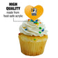 GRAPHICS & MORE Acrylic Cupcake Picks Toppers Set of 6 - New York Institute of Technology Heart Decoration