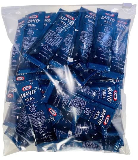 Gift Set: Mayo Packets (12G) – 50 Count With Spreader In Food-Safe Resealable Bag By Cmc Products (Approximately 50 Packets)