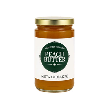 Charleston Favorites Peach Butter - 8 Oz Jar - Southern Peach Spread For Biscuits  Toast & Desserts - Small-Batch  Real Fruit  Rich & Smooth Flavor - Great Gift Or Pantry Staple