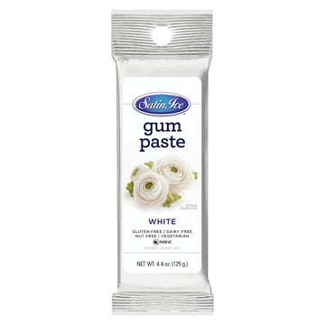 Satin Ice White Gum Paste, 4.4 Ounces
