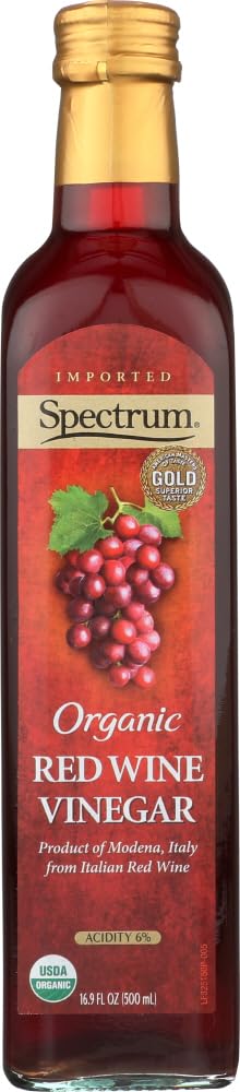 Spectrum Naturals Vinegar RED Wine ORG, 16.9 OZ, PK- 6