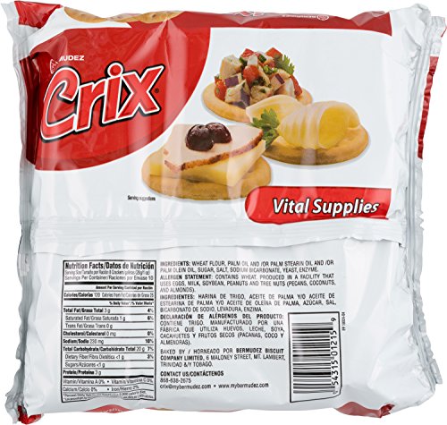 Crix Original Crackers 3 Individually Wrapped Rolls 10 Oz