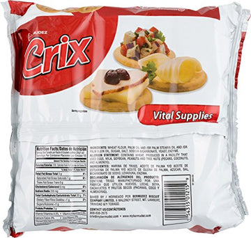 Crix Original Crackers 3 Individually Wrapped Rolls 10 oz (Pack of 3)