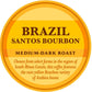 Community Coffee Brazil Santos Bourbon Whole Bean Coffee, Medium-Dark Roast, 32 Ounce Bag (Pack of 4)