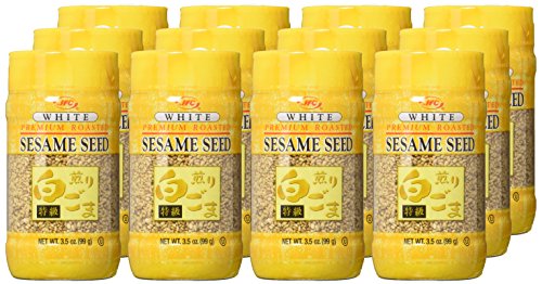 J-BASKET Roasted Sesame Seed, White, 3.5 Ounce (Pack of 12)