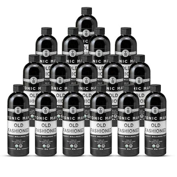 Tonic Man Organic Herbal Wellness Tonic, Raw Apple Cider Vinegar, Non-GMO, 16oz Bottle (Pack of 16)