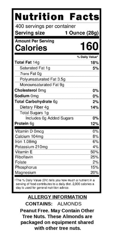 Wild Soil Almonds – 20% Higher Protein & 200% Higher Vitamin E, 25 lb Pack