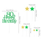 Glittery 80Th Happy Birthday Cake Topper With Star,Personalised 80 Birthday Cake Toppers Party Decorations Party Supplies For Bo