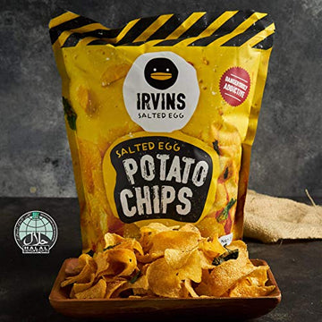 Irvins Salted Egg Potato Chips, 3.7 Ounce (Pack Of 3)
