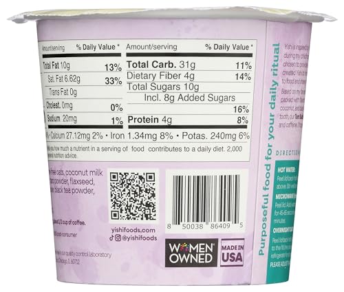 Yishi - Oatmeal Cup Taro Bubble Tea - Case Of 6 - 1.76 Ounces