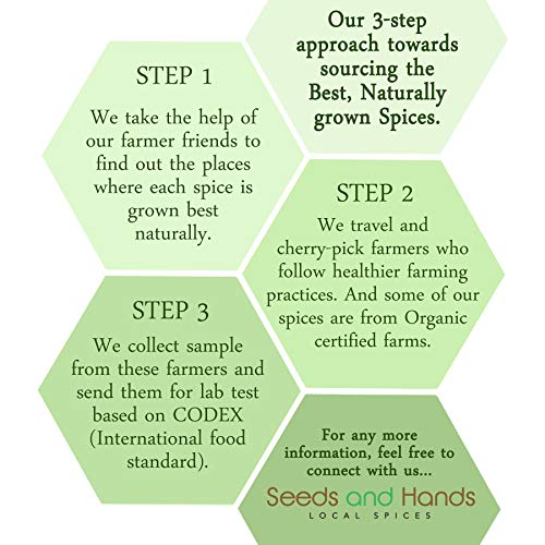 Seeds And Hands Wayanad White Pepper/Safed Mirch Whole [Pesticide Free] (50G)