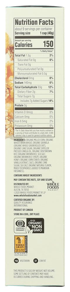365 By Whole Foods Market, Organic Golden Flakes & Oat Clusters