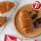 7Days Soft croissant, chocolate croissant, Breakfast Pastry, Individually Wrapped On The go Snack, Non-gMO (Pack of 6)