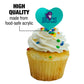 GRAPHICS & MORE Cupcake Picks Set of 6, Acrylic, Florida Southwestern State College Heart Love Decoration, Model CUPT.HRT.ACR.6PK.CLCFSW500B