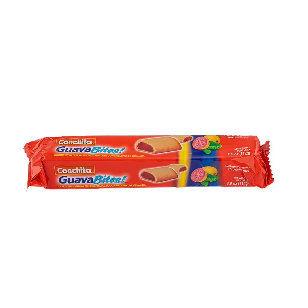 Conchita GuavaBites Guava Cookies - Light and Flaky Latino Snack or Scrumptious Dessert - 3.95 oz (Pack of 1)