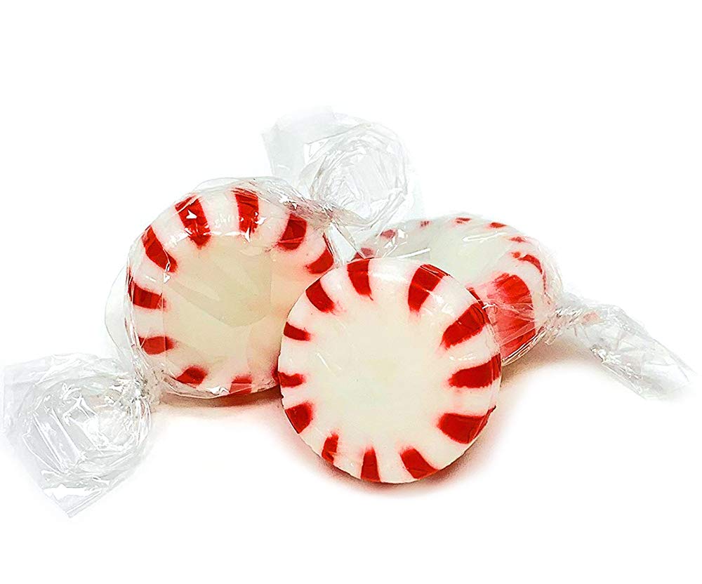 Sweetgourmet Peppermint Starlight Arcor Hard Candy Bulk Twist Wrap Mints | 2 Pound