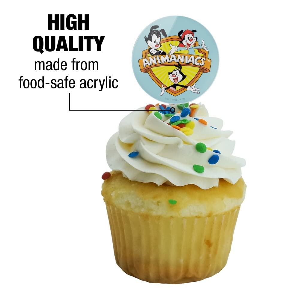 GRAPHICS & MORE Animaniacs Cupcake Picks Set of 6 - Multi Color - One Size