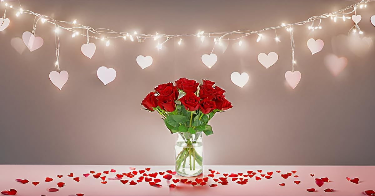 Benchmark Bouquets - 12 Stem Premium Red Roses (Glass Vase Included) - Fresh Flowers For Delivery - Gift For Graduation, Birthda