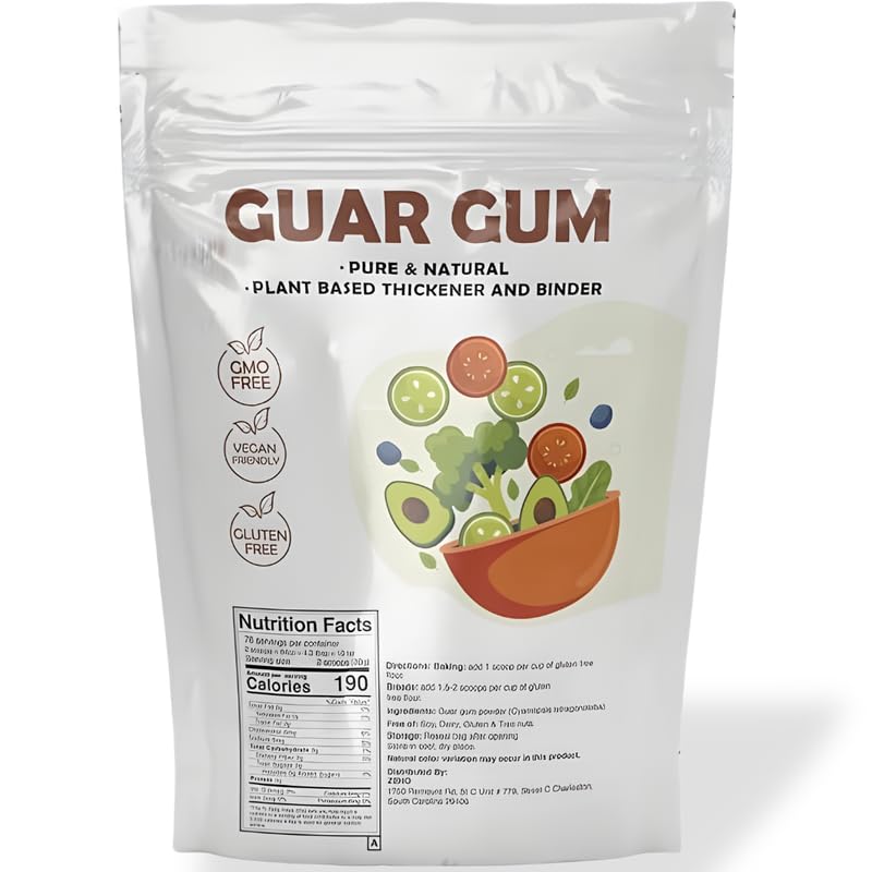 Generic Guar Gum Powder, Non-GMO Vegan Thickener, 32 oz, Gluten-Free, Keto-Friendly Substitute for Cooking and Baking