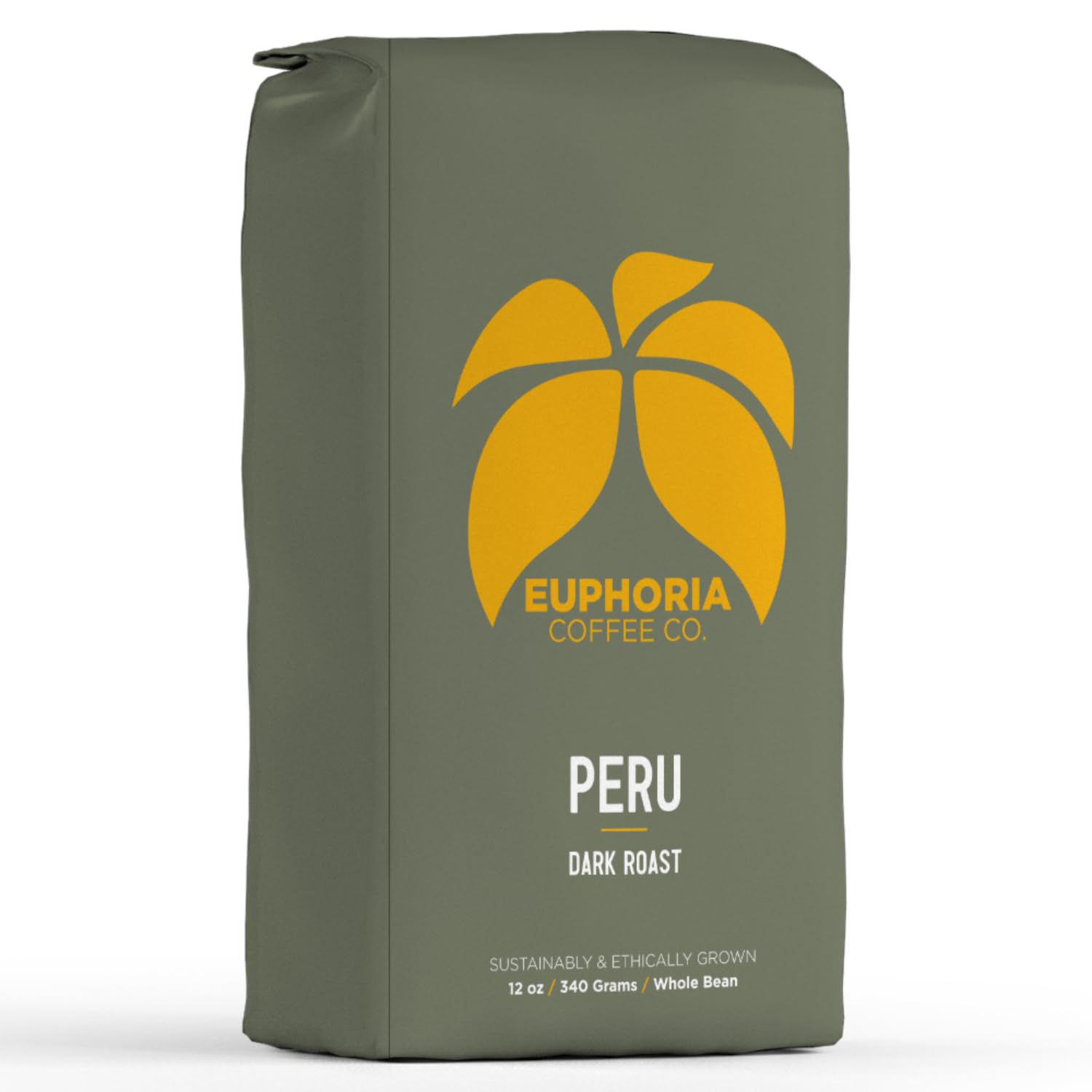 KALAMAZOO COFFEE COMPANY Peru Whole Bean Dark Roast Coffee - 12oz Bag