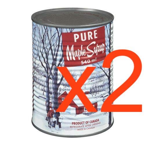 Decacer Pure Maple Syrup From Canada #1 Grade A (2 Cans) Of 540Ml 18.26Oz