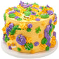 Mask, Crown And Fleur De Lis Edible Sugar Cake Toppers, 24 Count