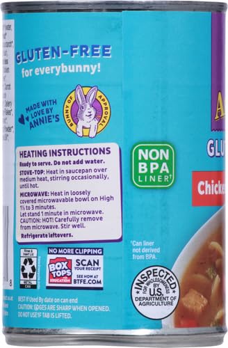 Annies Gluten Free Chicken & Pasta Canned Soup, Ready To Serve, 14 oz.