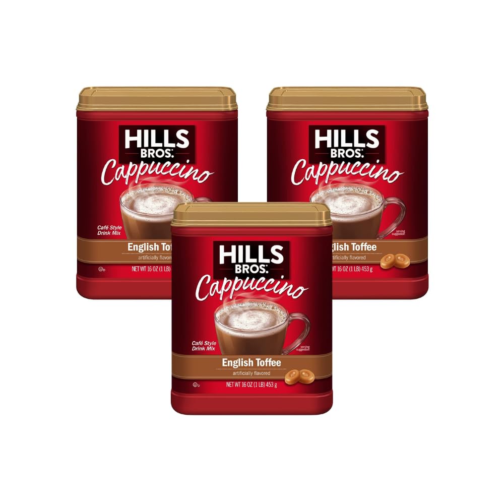 Hills Bros. Flavor Coffee (16 Ounce (Pack Of 3), English Toffee)