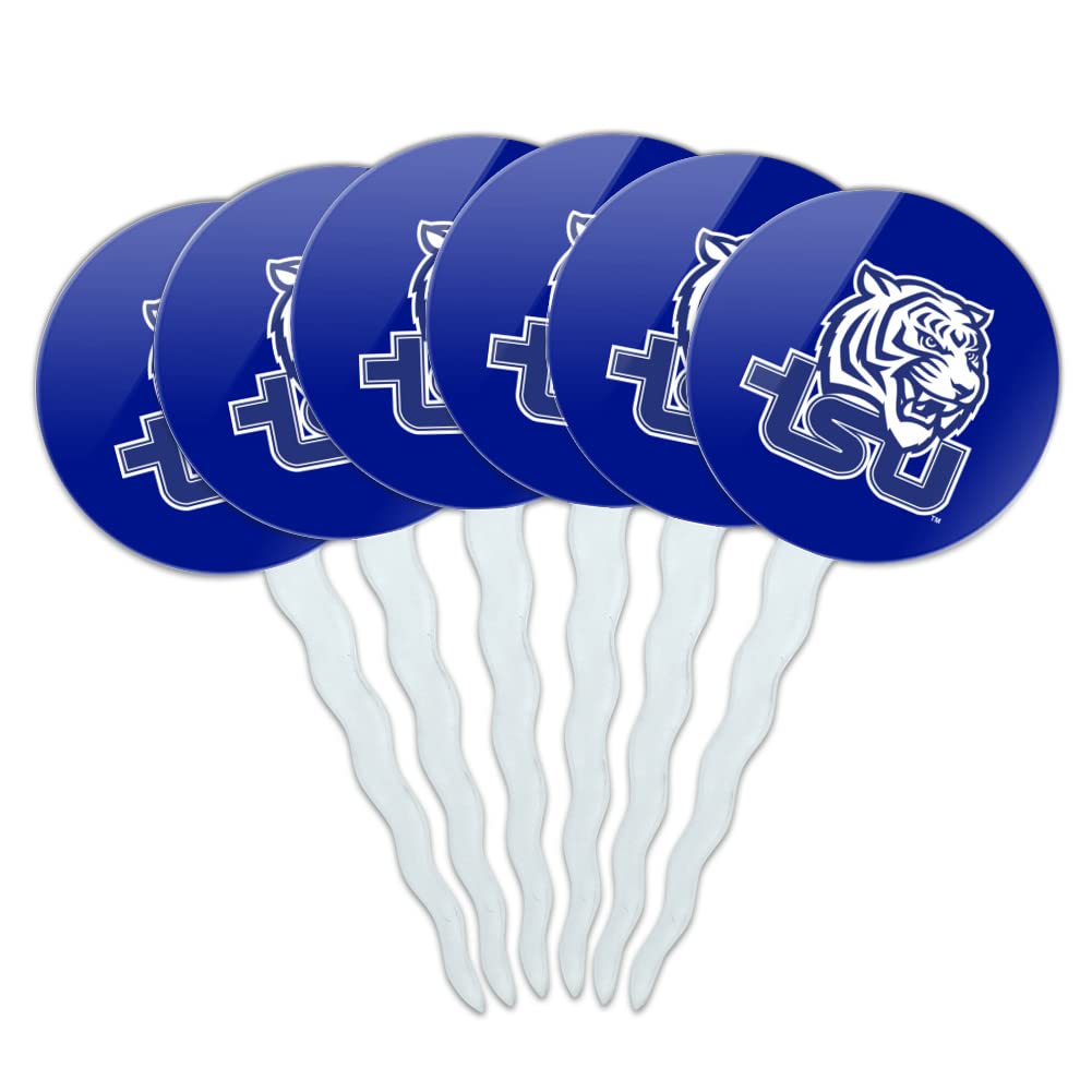 Tennessee State University Primary Logo Cupcake Picks Toppers Decoration Set Of 6