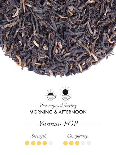 Twg Tea | Yunnan Fop | Black Tea | Earthy Suave Aftertaste | 15 Hand Sewn Cotton Teabags | Gift Set