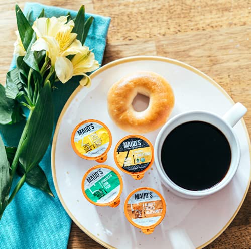 Mauds Sumatra Dark Roast Coffee Pods  100 ct | Sumatra Sensation Coffee | 100% Arabica Dark Roast Coffee | Solar Energy Produced Recyclable Pods Compatible with Keurig K Cups Maker