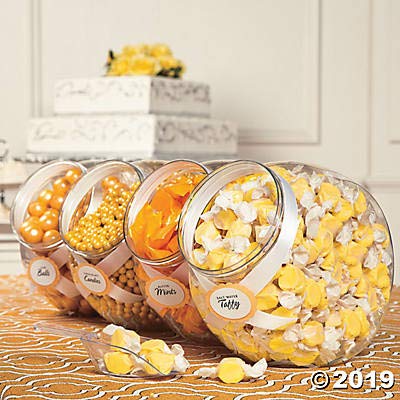 Salt Water Taffy, Nostalgic Chewy Candy, 193 Pieces, Candy Buffet, Party Supplies (Yellow)