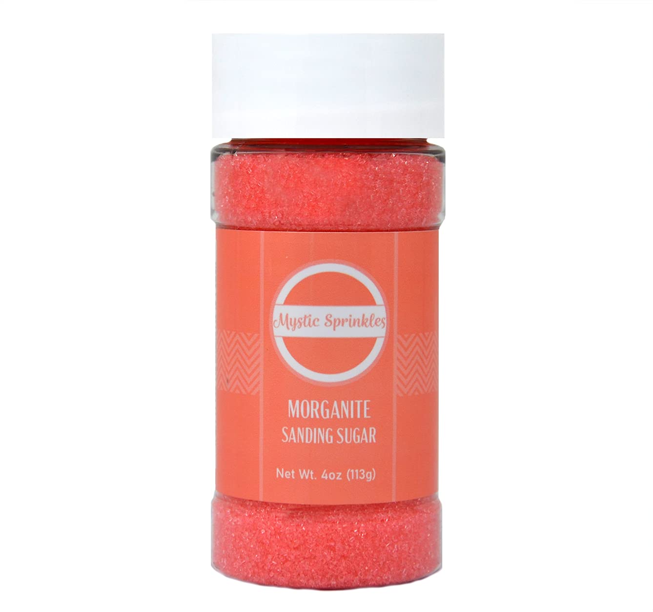 Mystic Sprinkles Sanding Sugar 4Oz Bottles (Morganite - Peach Sanding Sugar 4Oz)