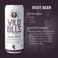 Wild Bills Root malt-inspired Soda - Classic Craft Soft Drink, Caffeine Free, Gluten Free, 12 Oz, 12 Pack, Model WBSD16