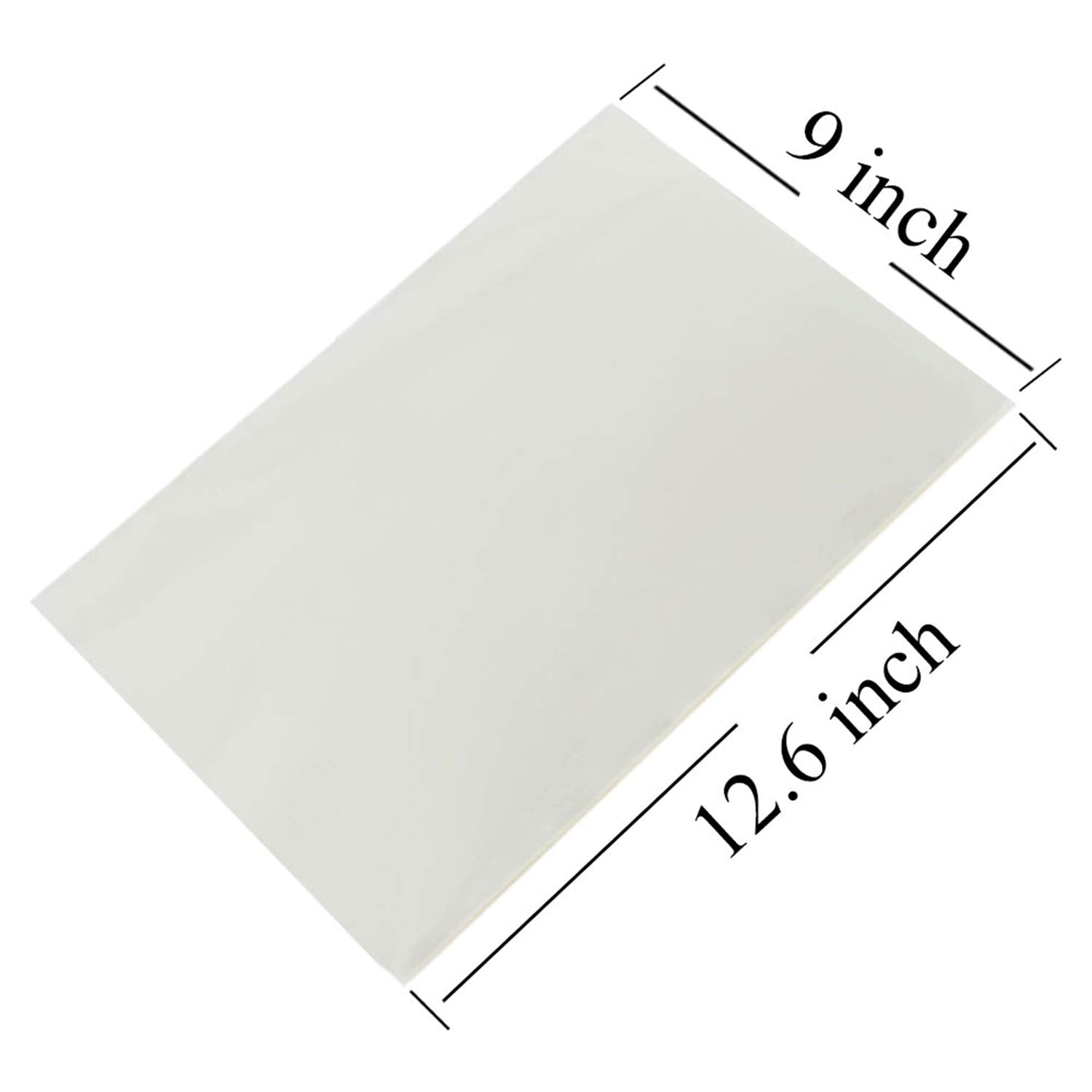 BGJYRDF Edible Rice and Wafer Paper, 9x12.6 inches, 50 Sheets, White, Potato Starch, Model: afdgh