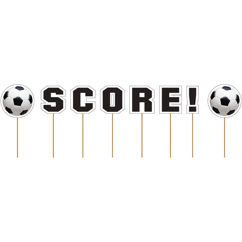 Creative Converting Sports Fanatic Soccer Score Cupcake Picks